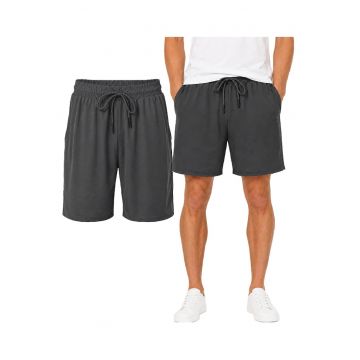 Pantaloni scurti cu snur pentru ajustare si buzunare