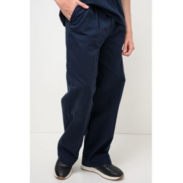 Pantaloni tailored-fit cu talie medie - Albastru ultramarin