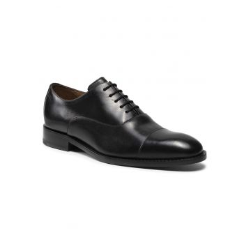 Pantofi barbati -  din piele naturala - negru