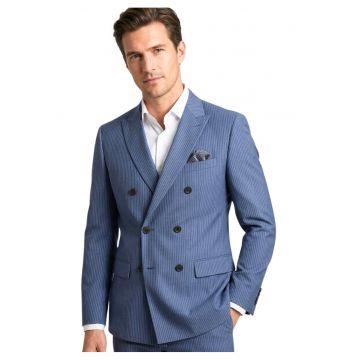 Sacou cu dungi fine Refined Pindot din lana -