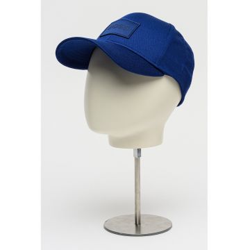 Sapca baseball din bumbac cu aplicatie logo Zed - Albastru inchis