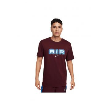 Tricou barbati  Air - croiala lejera - decolteu rotund - bumbac - maro