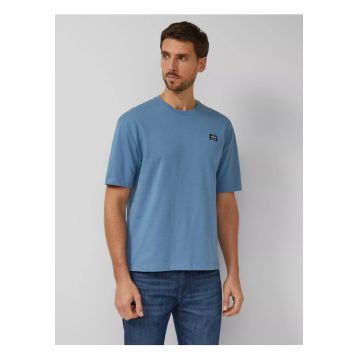 Tricou barbati - din jerseu gros de bumbac - Modern fit - Albastru