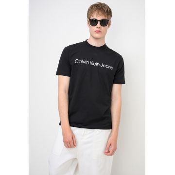 Tricou cu imprimeu logo - Negru
