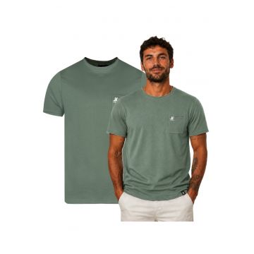 Tricou din bumbac cu buzunar la piept