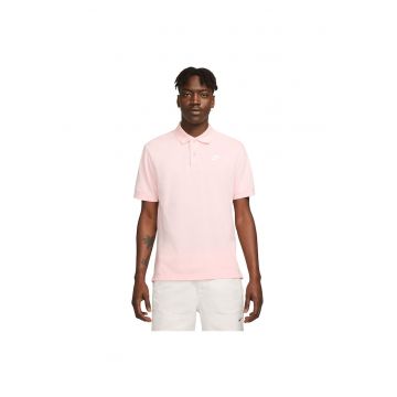 Tricou polo  barbati - stil clasic - roz - bumbac -