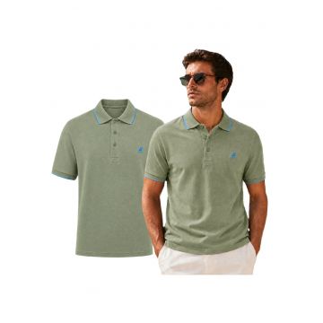 Tricou polo cu detalii logo