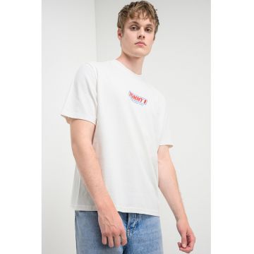 Tricou regular-fit cu logo - Alb
