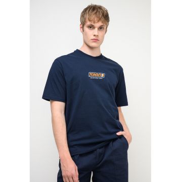 Tricou regular-fit cu logo - Albastru ultramarin