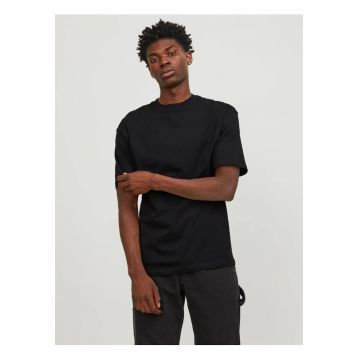Tricou simplu - Bradley - barbati - din bumbac - Regular fit - Negru