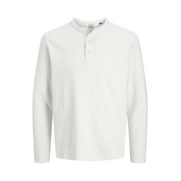 Bluza barbati -  maneca lunga - bumbac organic - alb -