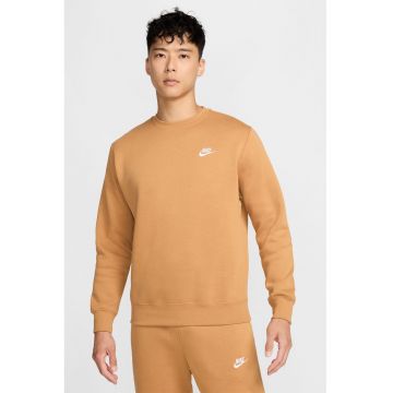 Bluza de trening cu decolteu la baza gatului Sportswear - Caramel