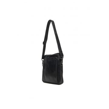 Geanta barbati  model Black 000 Mha-177 - piele naturala - culoare neagra.
