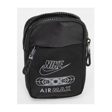 Geanta Sportiva -  Neagra - 0.5 l - Sintetica - Fermuar - Curea De Umar Reglabila - Pentru Barbati - Ideala Pentru Calatorie - Confortabil - Manopera De Inalta Calitate - Marime