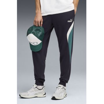 Pantaloni de trening cu logo ESS BLOCK - Alb - Verde persan - Bleumarin -