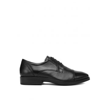 Pantofi barbati -  din piele naturala - negru
