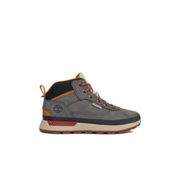 Pantofi barbati -  piele naturala - gri - rezistenti - confortabili