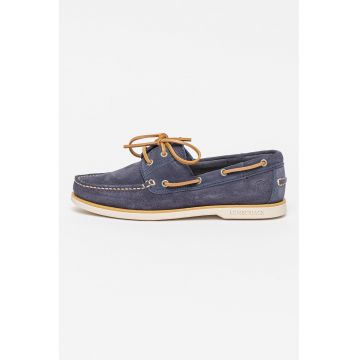 Pantofi boat de piele intoarsa Navigator - Albastru inchis