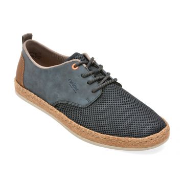 Pantofi RIEKER bleumarin, B2648, din material textil