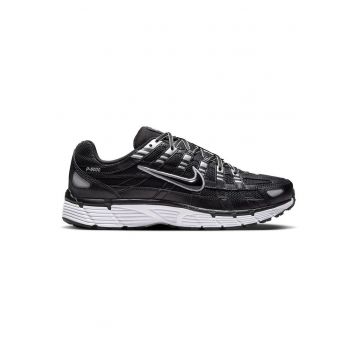 Pantofi sport barbati  P-6000 - negru/alb - plasa/piele naturala - stil anii 2000
