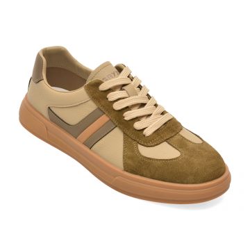 Pantofi sport GRYXX kaki, T61895, din piele naturala