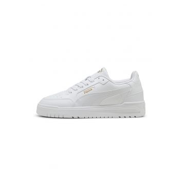 Pantofi sport Shuffle Dowtown de piele ecologica - Alb