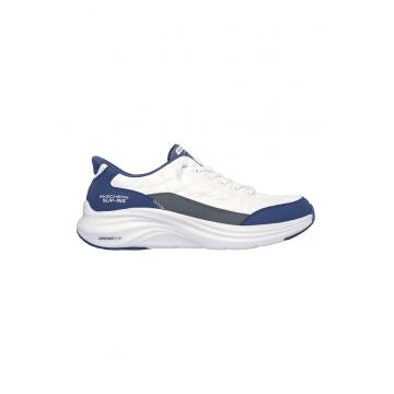 Pantofi sport slip-ins Contour Foam Cozy - Alb/Albastru inchis