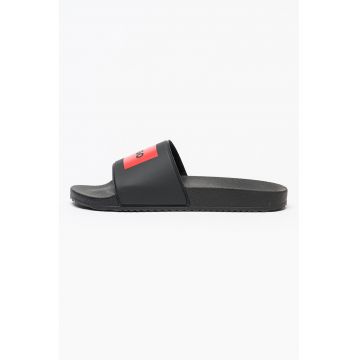 Papuci cu logo Timein - Negru