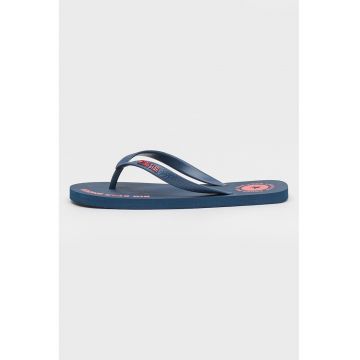 Papuci flip-flop cu logo - Bleumarin