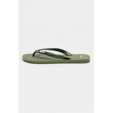 Papuci flip-flop cu logo Tracy - Verde inchis
