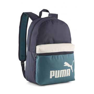 Rucsac cu aspect colorblock PHASE - Alb - Albastru petrol - Bleumarin
