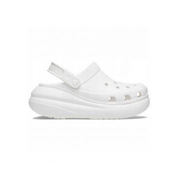 Saboti Cu Platforma Pentru Barbati -  Classic Crush Clog - Alb -