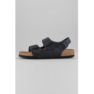 Sandale pentru barbati -  Milano Bs - Piele - Negru - Negru