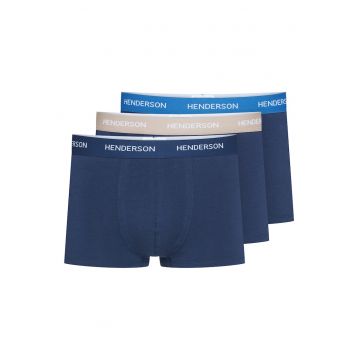 Set boxeri barbati -  Bumbac - Bleumarin - 3 perechi - Bleumarin