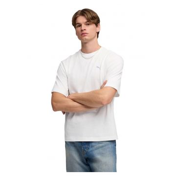 Tricou barbati  Graphic Back - alb - bumbac