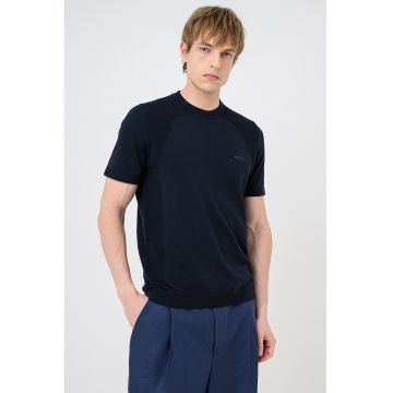 Tricou cu decolteu la baza gatului Momentum Lite - Albastru ultramarin