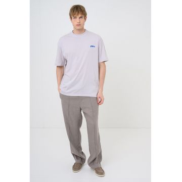 Tricou cu decolteu la baza gatului Nohalto - Lila