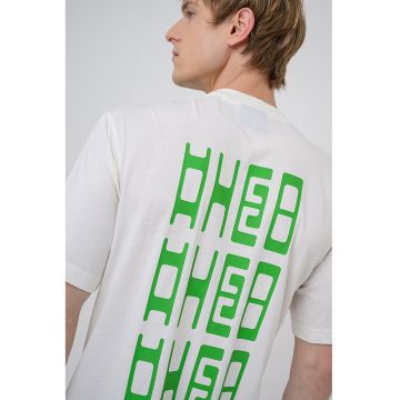 Tricou cu imprimeu grafic Nunarix - Alb fildes