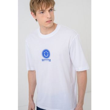 Tricou cu imprimeu grafic Nunarix - Alb optic