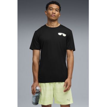 Tricou cu imprimeu pe spate pentru alergare Nitro Graphic Tee - Negru