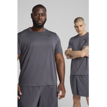Tricou cu logo - pentru fitness Essentials - Gri