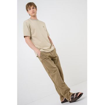 Tricou de bumbac Tames - Bej inchis