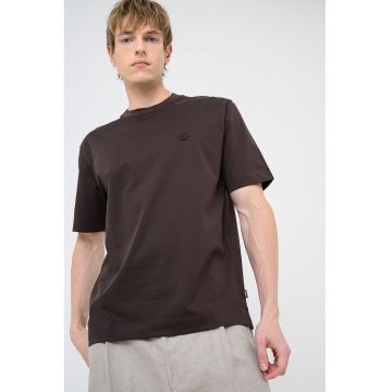 Tricou de bumbac Tames - Maro inchis