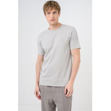 Tricou din bumbac Tales - Gri marmorat