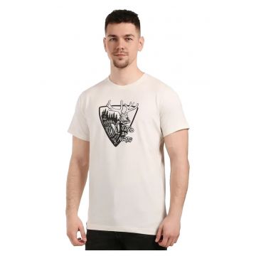 Tricou  Discover - Alb - Alb