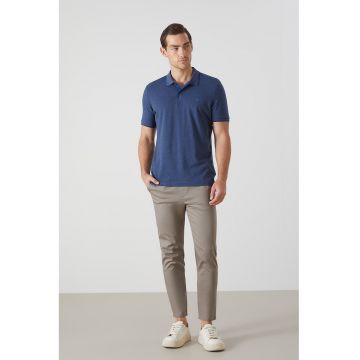 Tricou polo slim fit - Bleumarin