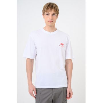 Tricou regular fit cu imprimeu Nucavo - Alb optic