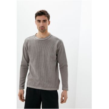 Bluza din amestec de bumbac Waffle
