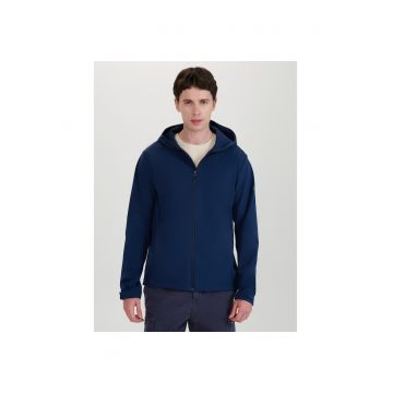 Geaca Softshell Barbati  NeoDry 5000 - Bleumarin Intunecat - Multi Active Outdoor - Gluga Reglabila - Marimi S-3XL