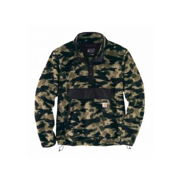 Hanorac cu buzunar si capse -  Fleece - Multicolor